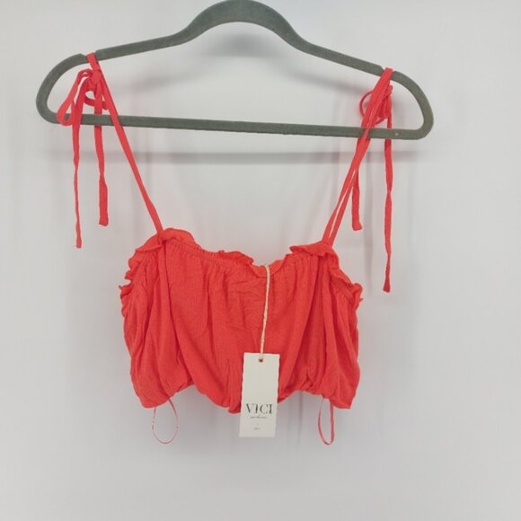 Vici X Fate Crop Top with Frill - Picture 1 of 7